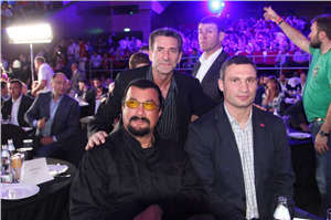 Steven Seagal and Vitaly Klitchko Moscow