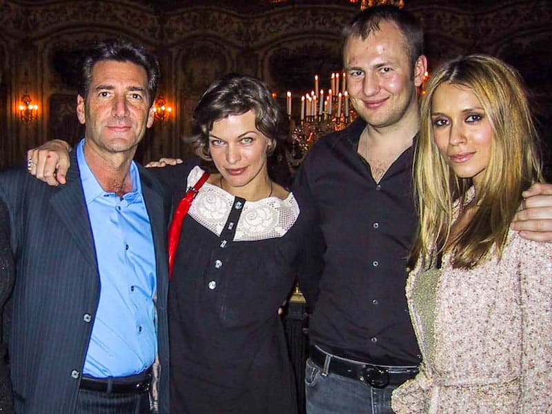 Bob Van Ronkel with Milla Jovovich, Andrey and Alexandra Melnichenko