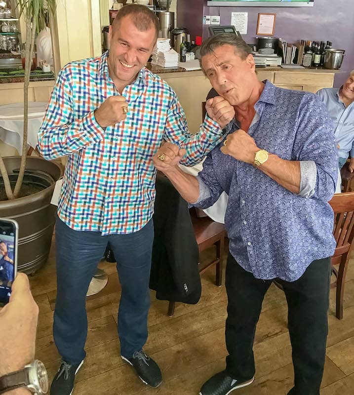 Sylvester Stallone and Sergey Kovalev